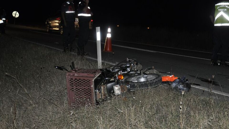 Yaralı bulunan motosiklet sürücüsü hastanede öldü