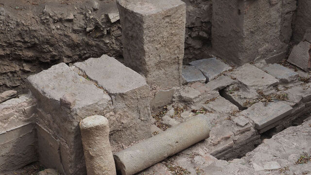 Roma hamamına ait yer altı ısıtma sistemi bulundu