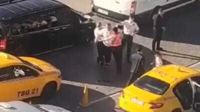 Çocuğunun yanında tartıştığı taksiciye silah çekti!