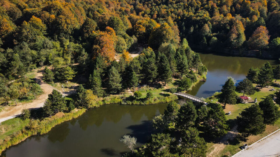 Sonbaharın sarı tonlarına büründü