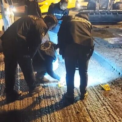 Asfalt çalışması yapan işçilere silahlı saldırı!