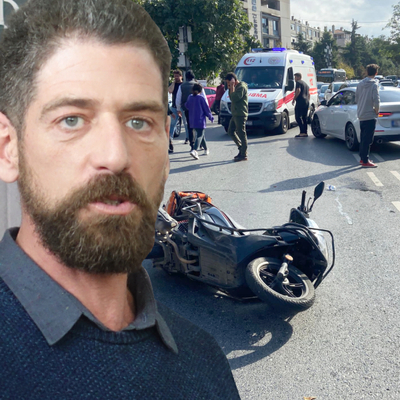 Ünlü oyuncu kaza yaptı