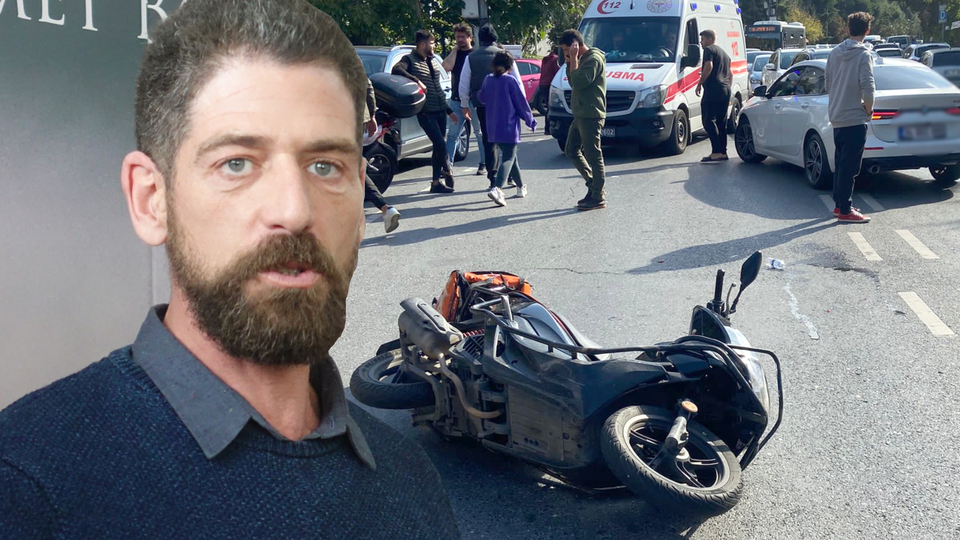 Ünlü oyuncu kaza yaptı