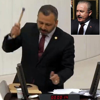 Kürsüde telefon kırılması! Şentop: Zarar tazmin edilir!