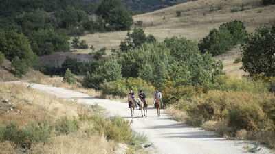 Çevre illerden ilgi görüyor... Atlı turlarla geziyorlar!