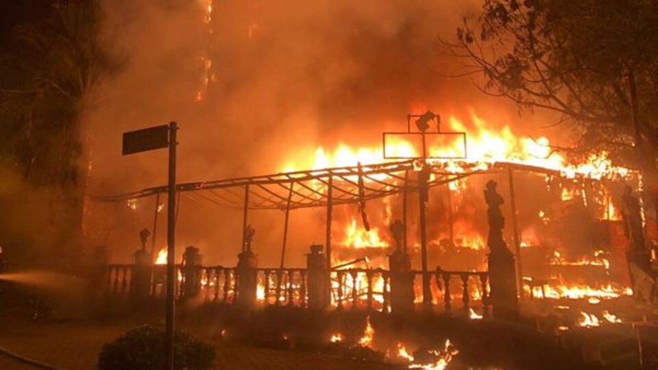 Kiraya zam geldi! Oteli ateşe verdi!