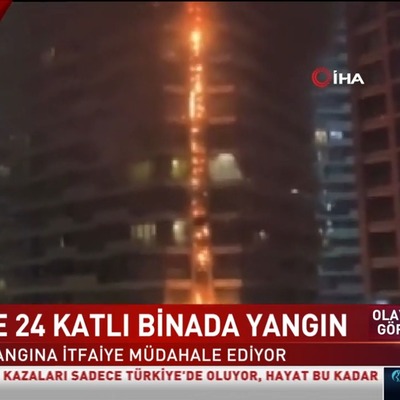 Kadıköy'de korkutan yangın