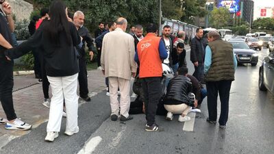 Araçla çarpıp kaçtı! Vatandaş yakaladı!