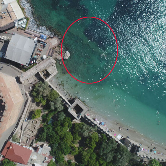 Alanya Kalesi'nde büyük keşif... Sert dalgalarla ortaya çıktı