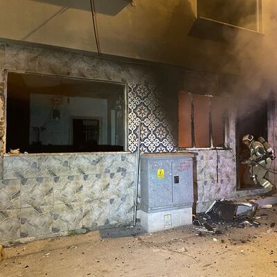 Beş gün önce ateşe verdiği evini patlatmaya çalıştı!