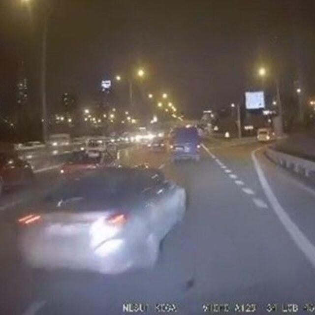 Makasçı maganda böyle çarpıp kaçtı