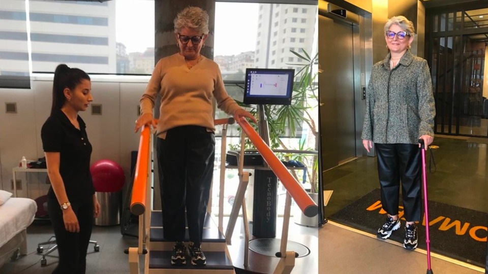 Adım atmaya korkarken yürümeyi yeniden öğrendi