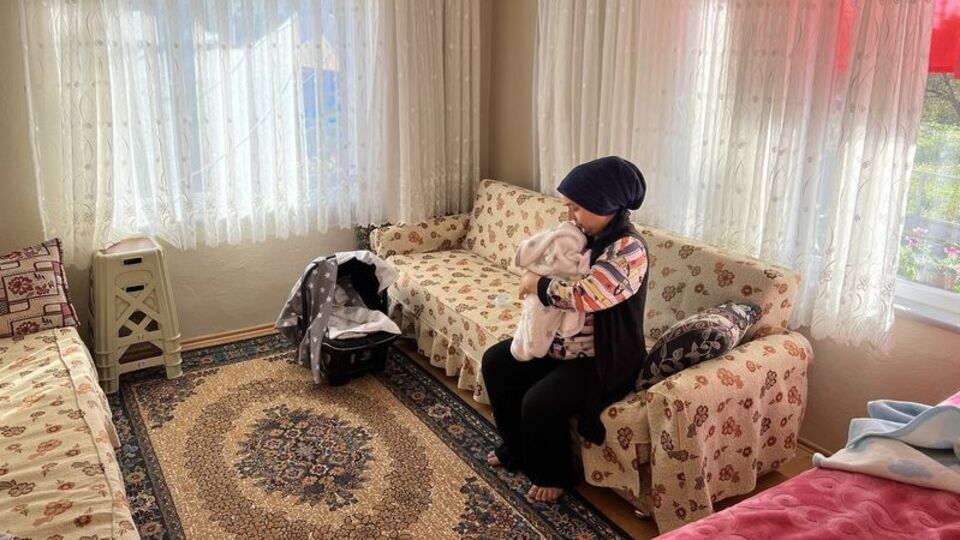 Maden faciasında ölen işçinin eşi doğum yaptı