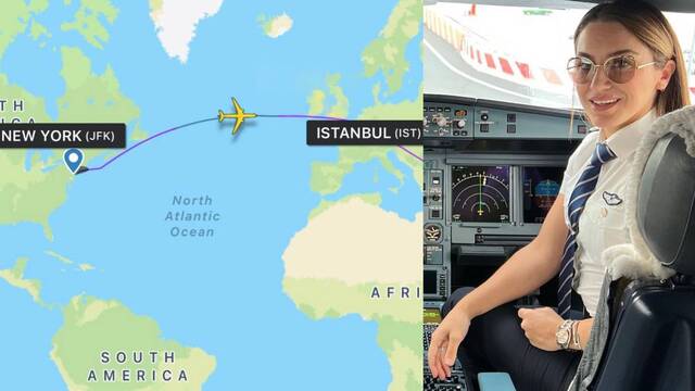 "Atlas Okyanusu'nu geçtiğim ilk uçuş!"