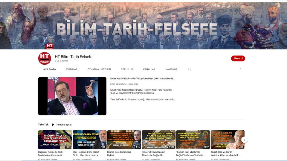 'HT Bilim Tarih Felsefe'de zengin içerik