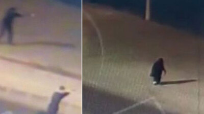 Kadın kılığına giren gaspçı ayağından vuruldu!