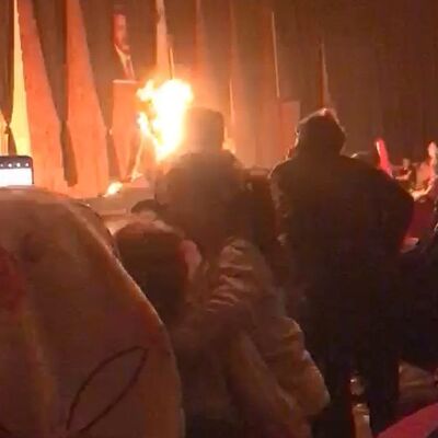 Gösteri dehşete dönüştü! Animatör kendini yaktı