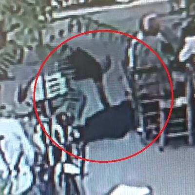 O an kamerada! Sokakta kadına feci şiddet!