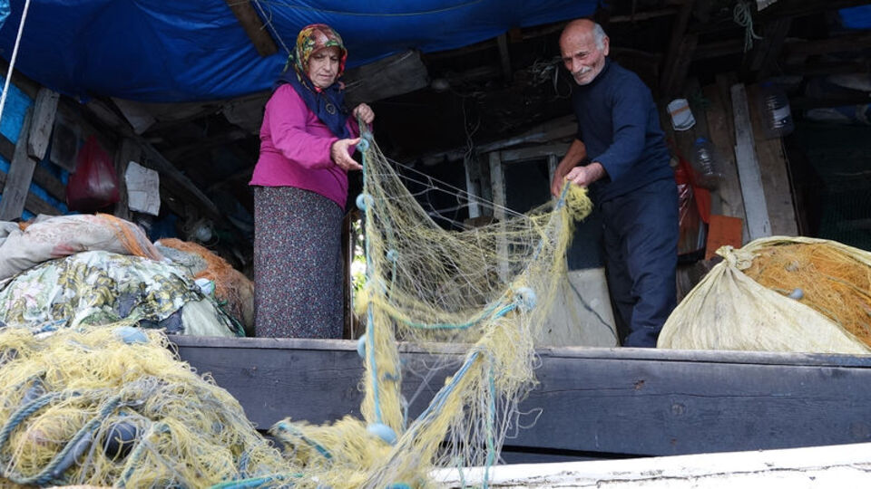 Balıkçı çiftin 20 yıllık av mesaisi