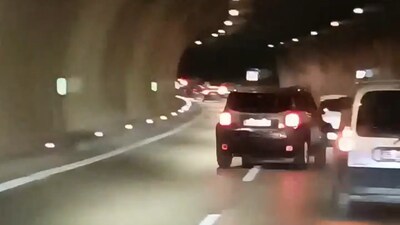 Asker eğlencesinde tüneli kapatıp drift yaptılar!