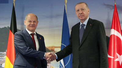 Cumhurbaşkanı Erdoğan, Almanya Başbakanı Scholz ile görüştü