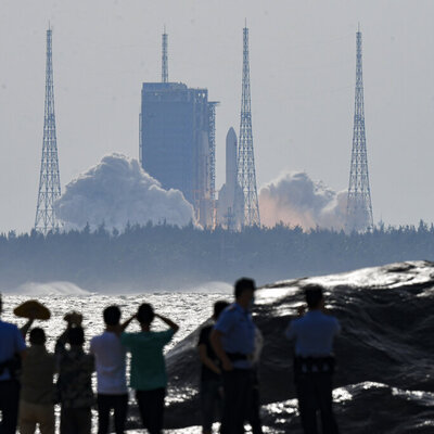 23 tonluk roket parçası nereye düştü?