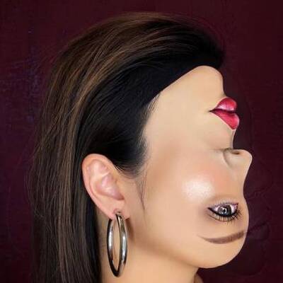 Makyaj fırçasıyla harikalar yarattı! 'Baş döndüren' yetenek!