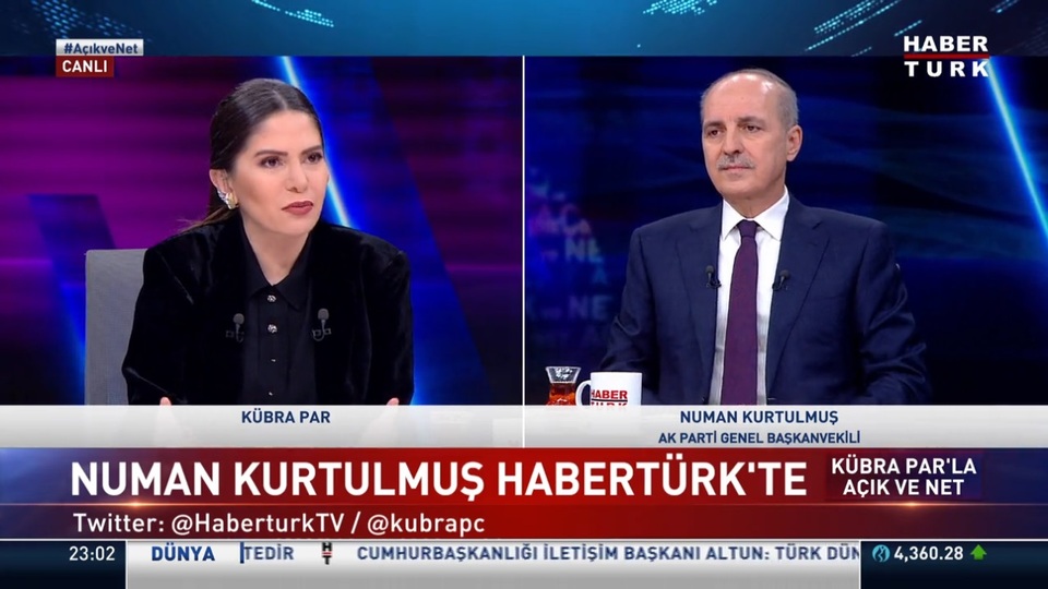 AK Partili Kurtulmuş'tan Habertürk'e açıklamalar