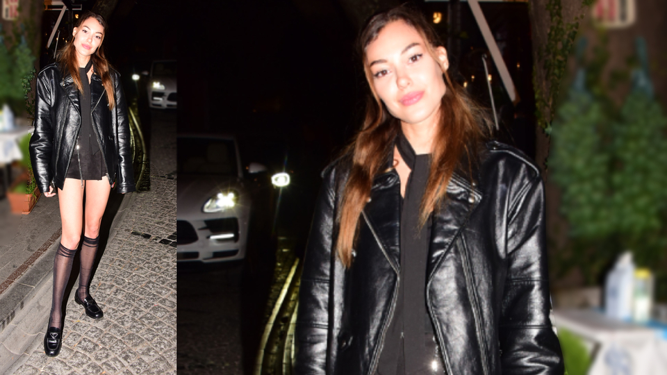 Kıyafetiyle dikkat çekti