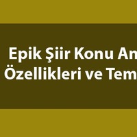 Epik şiir nedir?