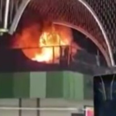 Irak'ta havalimanında yangın