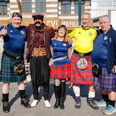 İskoç taraftarlar Diyarbakır'da