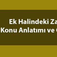 Ek halinde zamir olur mu?