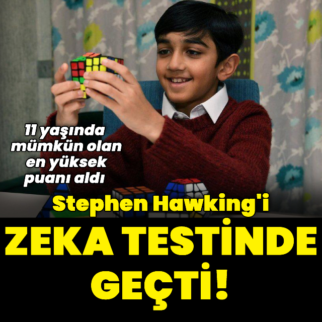 1﻿1 yaşındaki Yusuf Şah, zeka testinde Stephen Hawking'i geçti