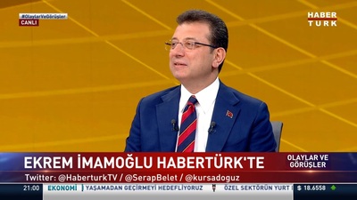 İBB Başkanı İmamoğlu'ndan Habertürk'e açıklamalar