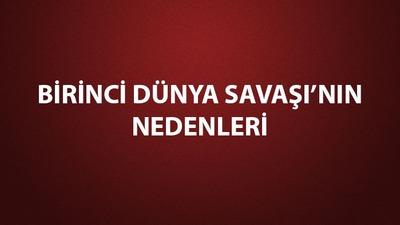 Birinci Dünya Savaşı'nın nedenleri