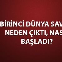 Birinci Dünya Savaşını başlatan olay
