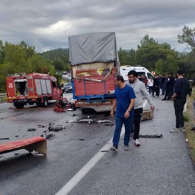 Oğlunun cenazesine giderken can verdi