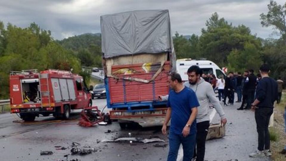 Oğlunun cenazesine giderken can verdi