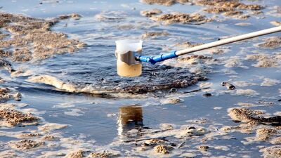 Beyaz köpükler incelenmeye alındı