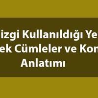 Eğik çizgi kullanıldığı yerler