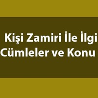 Kişi zamiri nedir?
