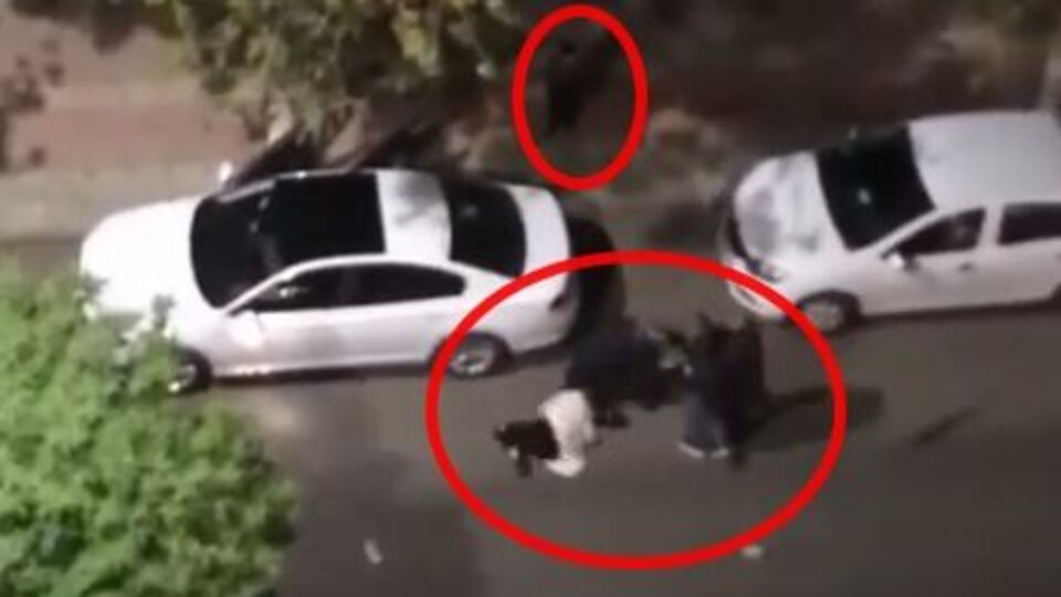 Kadına öldüresiye şiddet kamerada