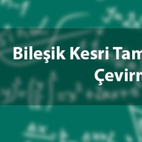 Bileşik kesri tam sayılı kesre çevirme