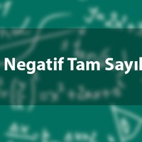 Negatif tam sayılar neler?