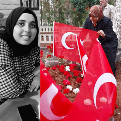 3 aylık öğretmendi! Şehit öğretmen Ayşenur'a ağlatan tören!