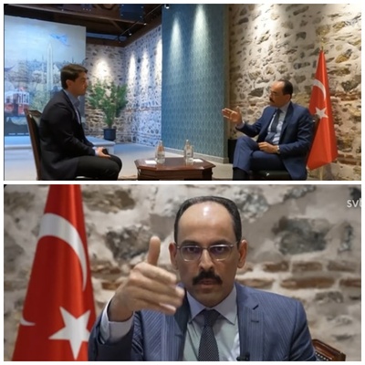 Cumhurbaşkanlığı Sözcüsü Kalın İsveç kanalında yayını terk etti