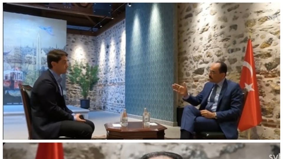 Cumhurbaşkanlığı Sözcüsü Kalın İsveç kanalında yayını terk etti