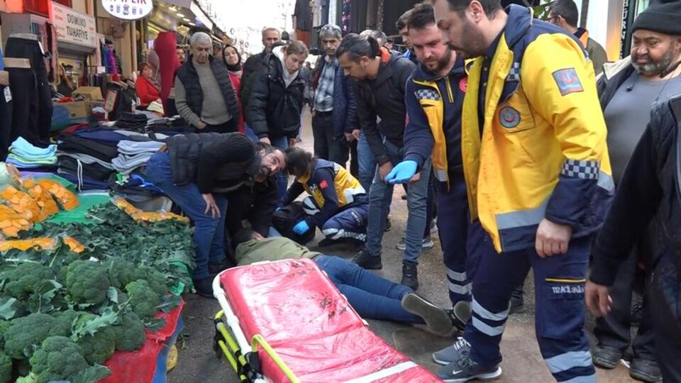 "Kasa" kavgasında pazarcıyı bıçakladı