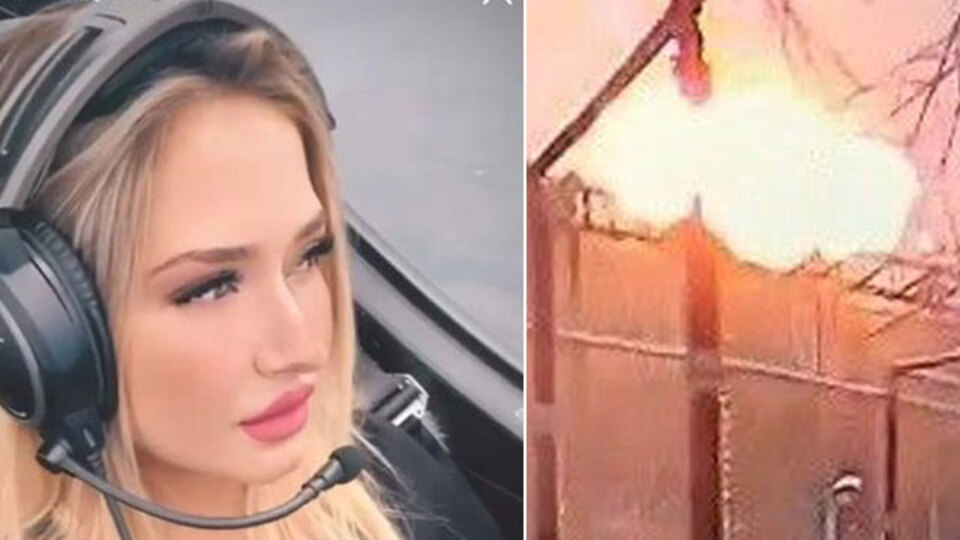 Burcu'nun can verdiği uçak kazası kamerada!